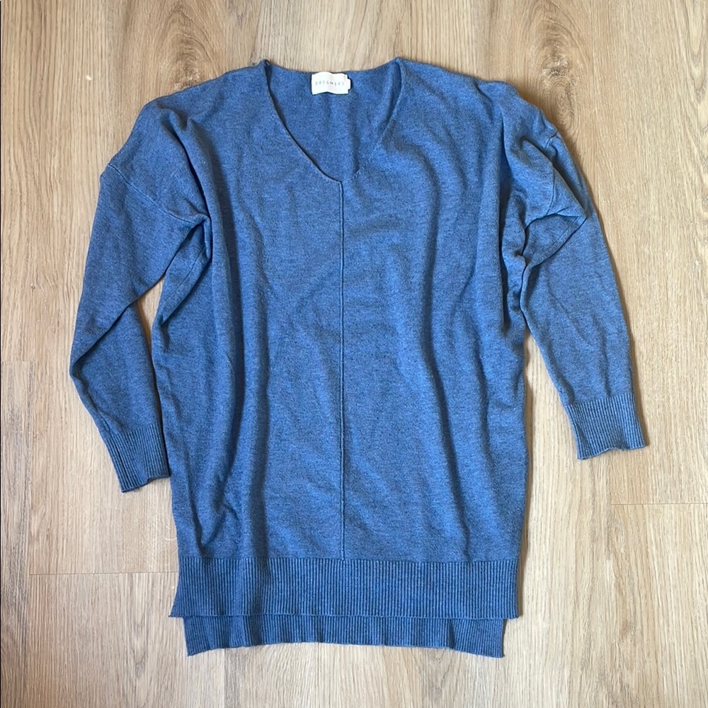 Dreamers Denim Blue Knit Top Size Small / Medium